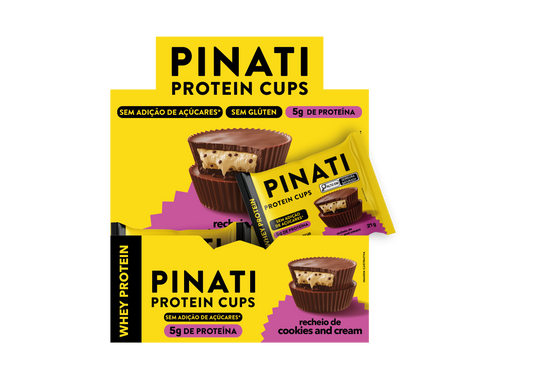 PINATI PROTEIN CUPS COOKIES & CREAM 21g 18 un.