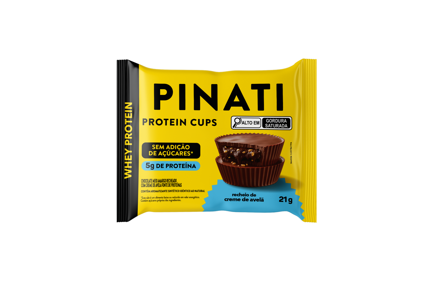 PINATI PROTEIN CUPS CREME DE AVELÃ 21g