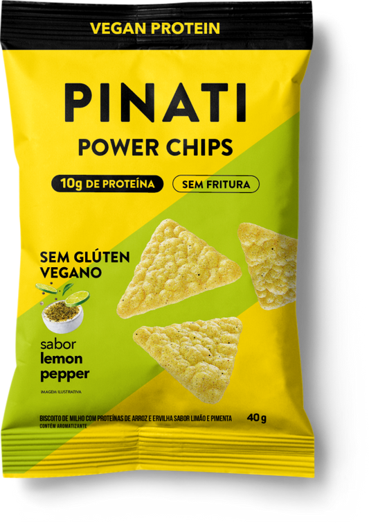 POWER CHIPS LEMON PEPPER 40g