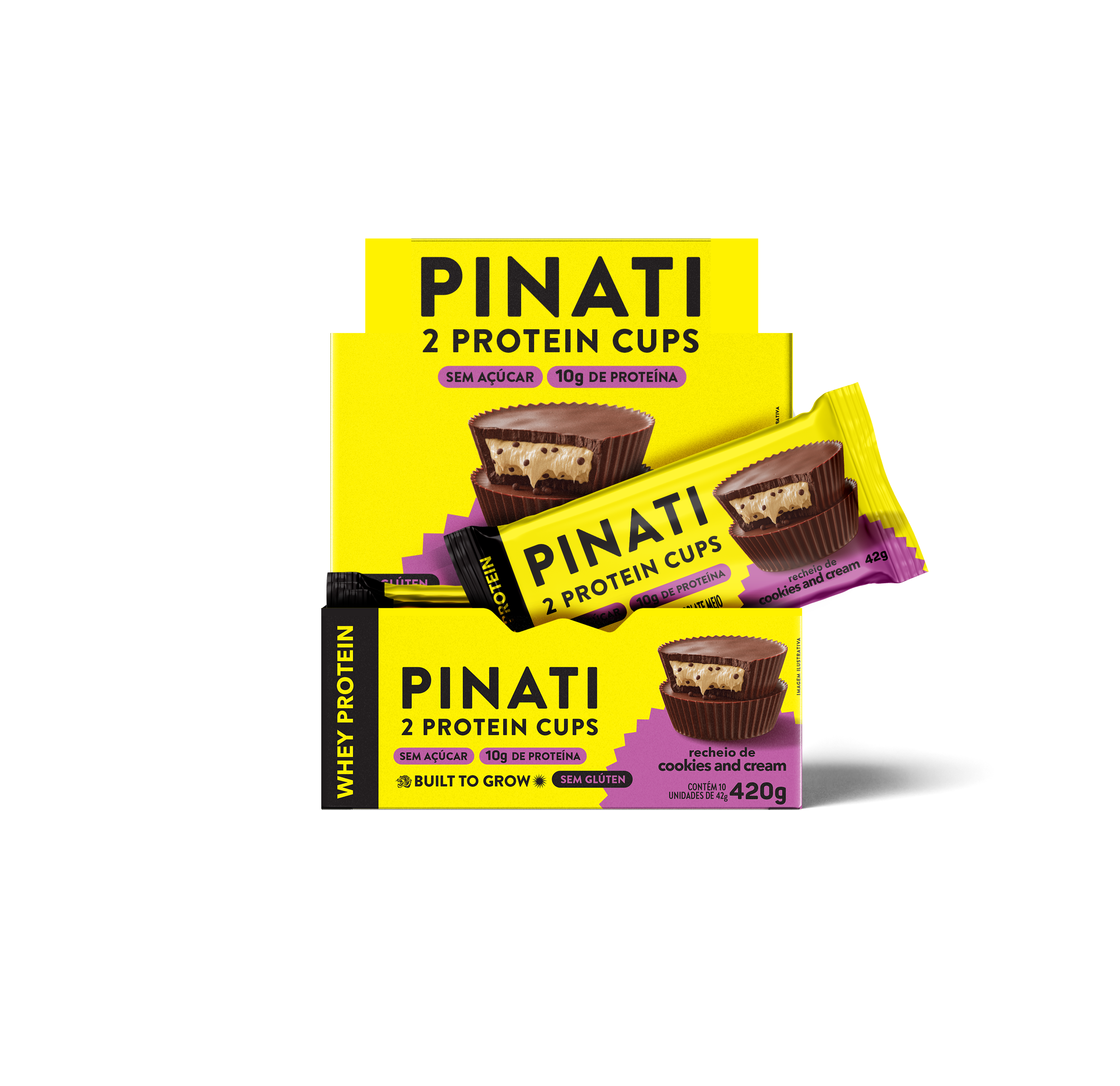 10x42g PINATI PROTEIN CUPS COOKIES AND CREAM