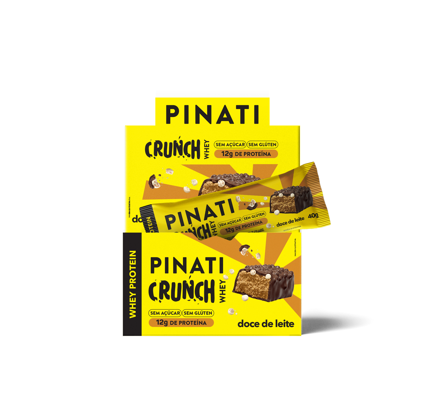 CRUNCH WHEY DOCE DE LEITE 40g 12 un.