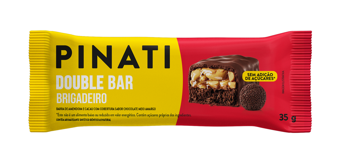 PINATI DOUBLE BAR BRIGADEIRO 35g 32 un.