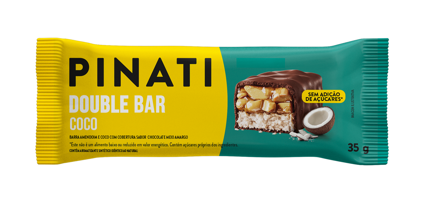 PINATI DOUBLE BAR COCO 35g 32 un.