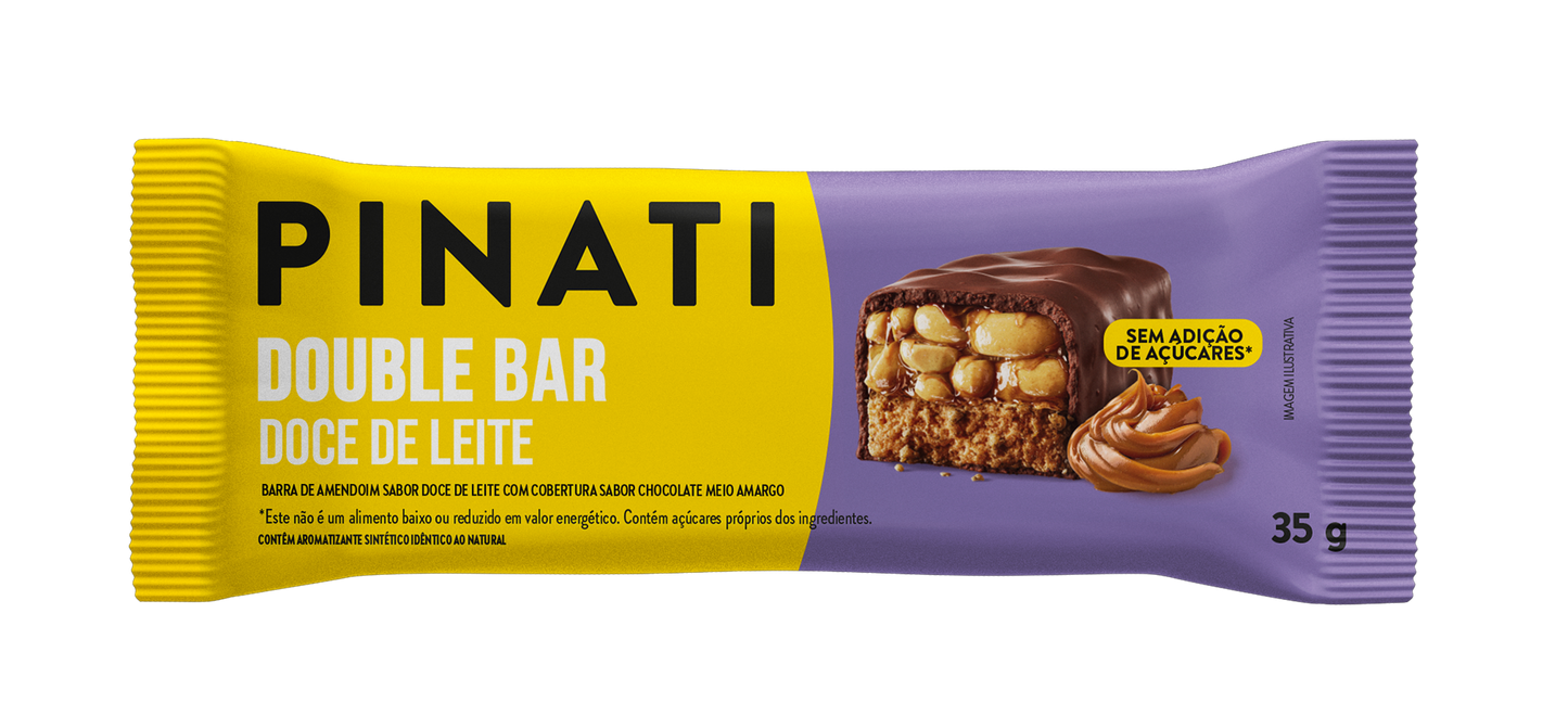 PINATI DOUBLE BAR DOCE DE LEITE 35g 32 un.