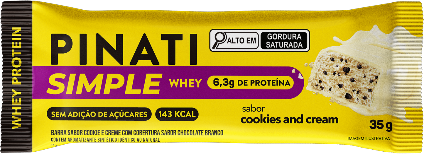 SIMPLE WHEY COOKIES AND CREAM 35g 16un.