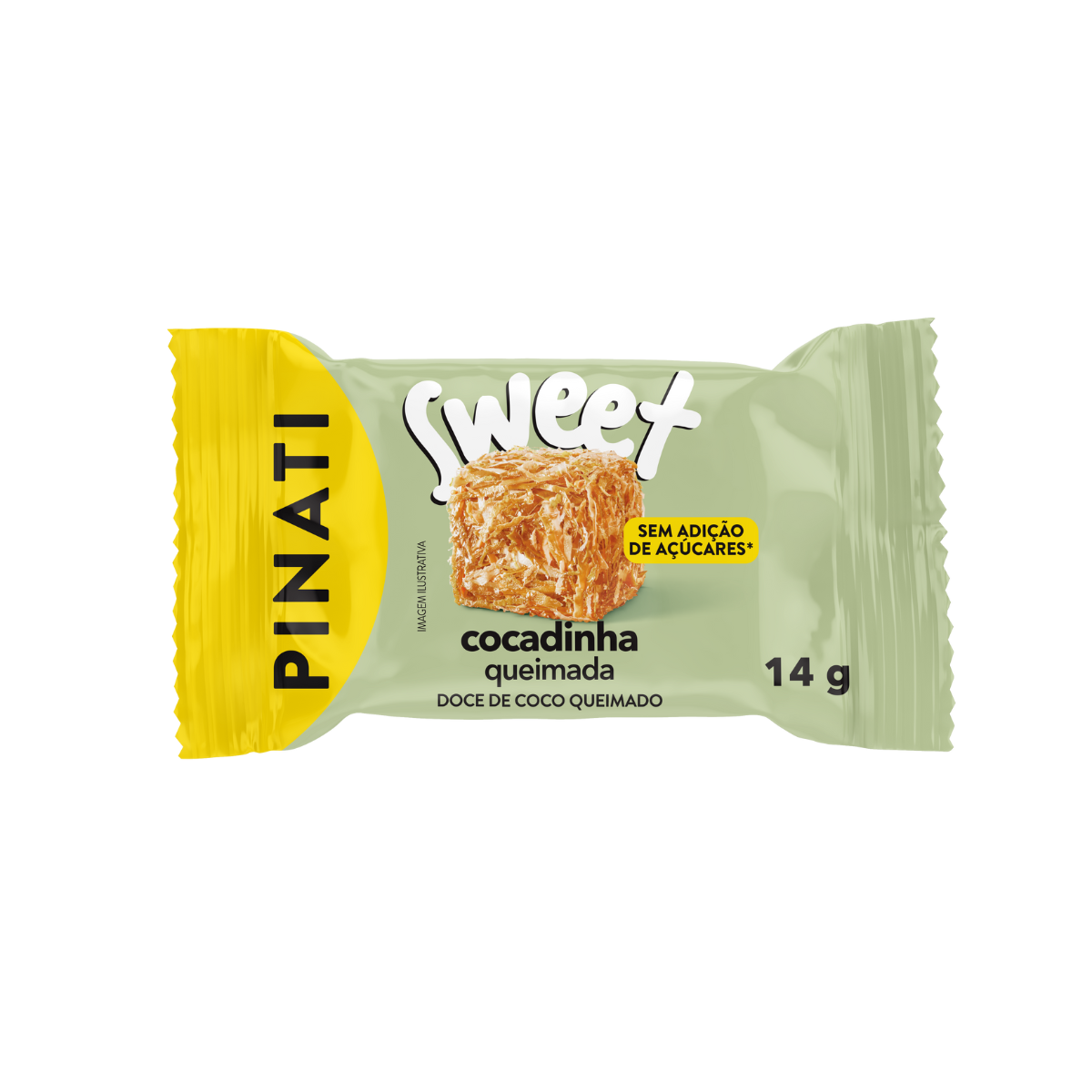 PINATI SWEET COCADINHA QUEIMADA 14g