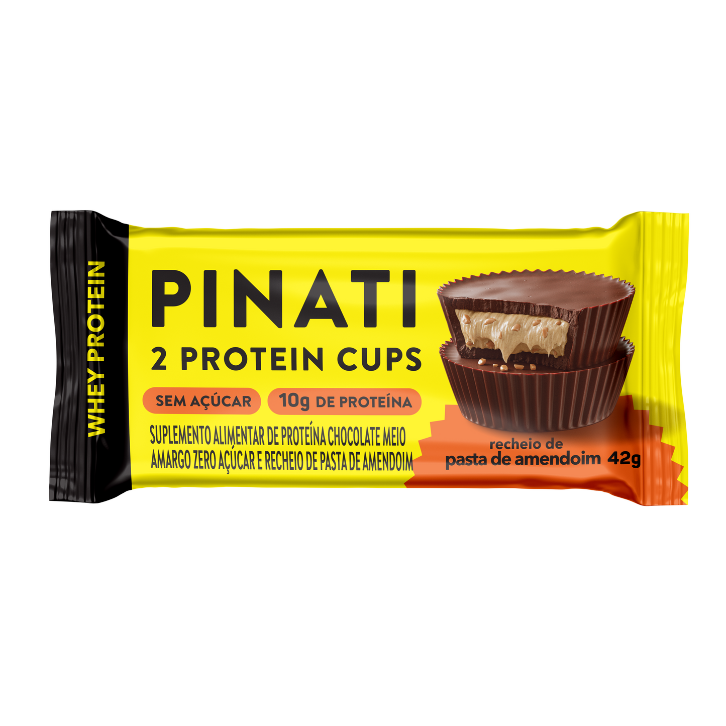 PINATI PROTEIN CUPS PASTA DE AMENDOIM 42g