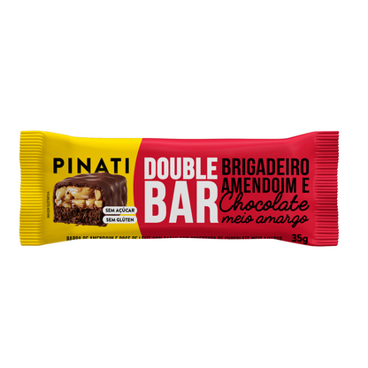 PINATI DOUBLE BAR BRIGADEIRO AMENDOIM E CHOCOLATE 35g