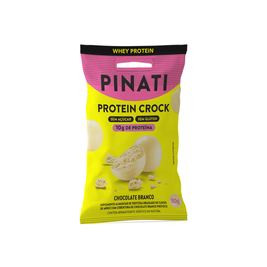 PINATI PROTEIN CROCK CHOCOLATE BRANCO 50g