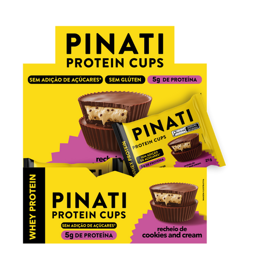 PINATI PROTEIN CUPS COOKIES & CREAM 21g 18un