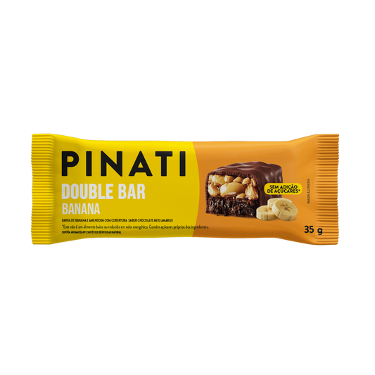PINATI DOUBLE BAR BANANA AMENDOIM E CHOCOLATE 35g