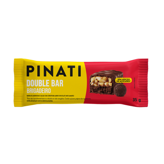 PINATI DOUBLE BAR BRIGADEIRO AMENDOIM E CHOCOLATE 35g