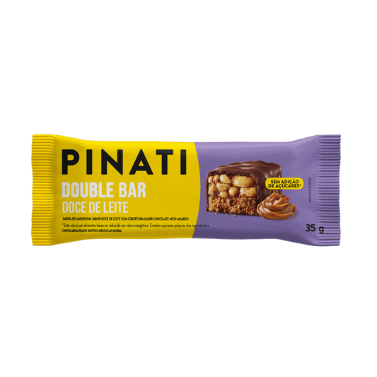 PINATI DOUBLE BAR DOCE DE LEITE AMENDOIM E CHOCOLATE 35g