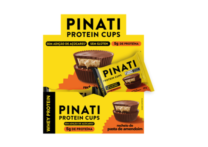 PINATI PROTEIN CUPS PASTA DE AMENDOIM 21g 18 un.