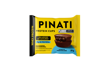 PINATI PROTEIN CUPS CREME DE AVELÃ 21g 18 un.