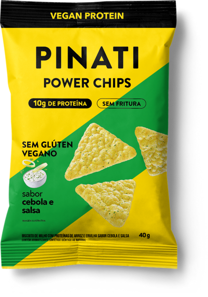 POWER CHIPS CEBOLA E SALSA 40g