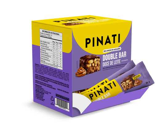 PINATI DOUBLE BAR DOCE DE LEITE 35g 32 un.