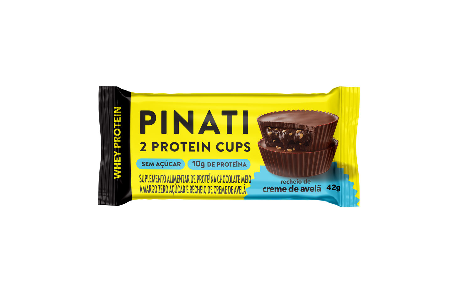 PINATI PROTEIN CUPS CREME DE AVELÃ 42g 10 un.