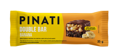 PINATI DOUBLE BAR BANANA 35g 32 un.