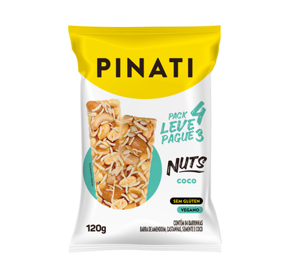 KIT LEVE 4 PAGUE 3 PINATI NUTS COCO 30g