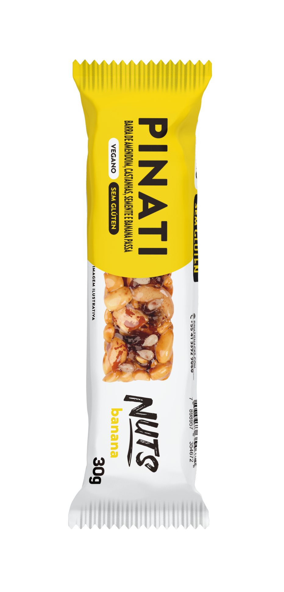 KIT LEVE 4 PAGUE 3 PINATI NUTS BANANA 30g