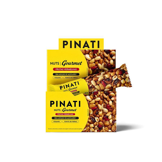 PINATI NUTS GOURMET FRUTAS VERMELHAS 25g 20un.
